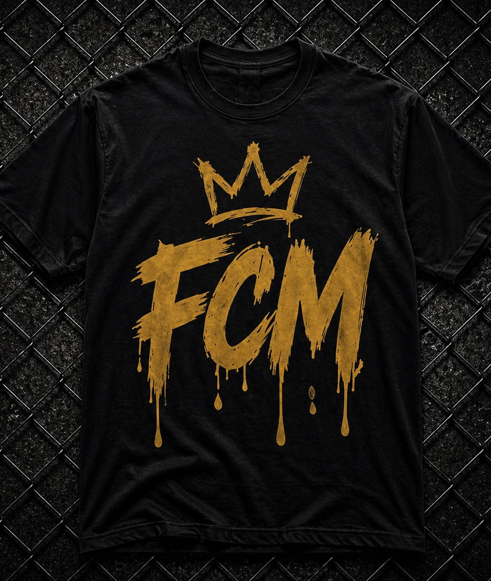 Drip FCM Tee | Gold Streetwear Graphic Shirt | FCM Clothing Co.