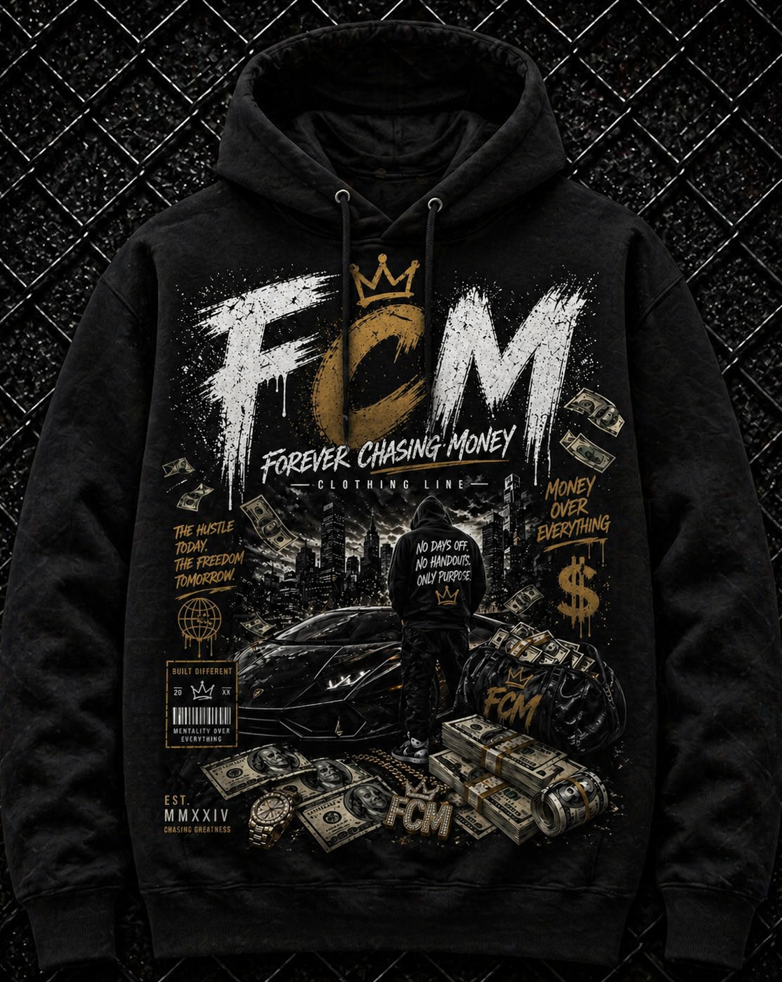FCM Legacy Hoodie | Forever Chasing Money Graphic Streetwear Hoodie