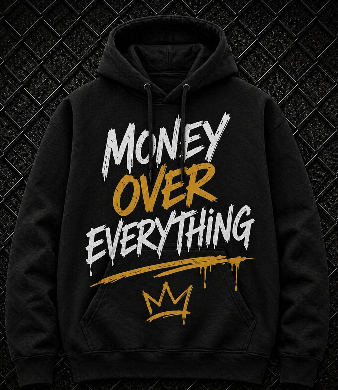 Money Over Everything Hoodie | FCM Streetwear Pullover Hoodie